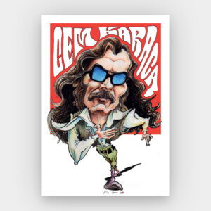 Cem Karaca çizgi poster (çizim: Aptulika)