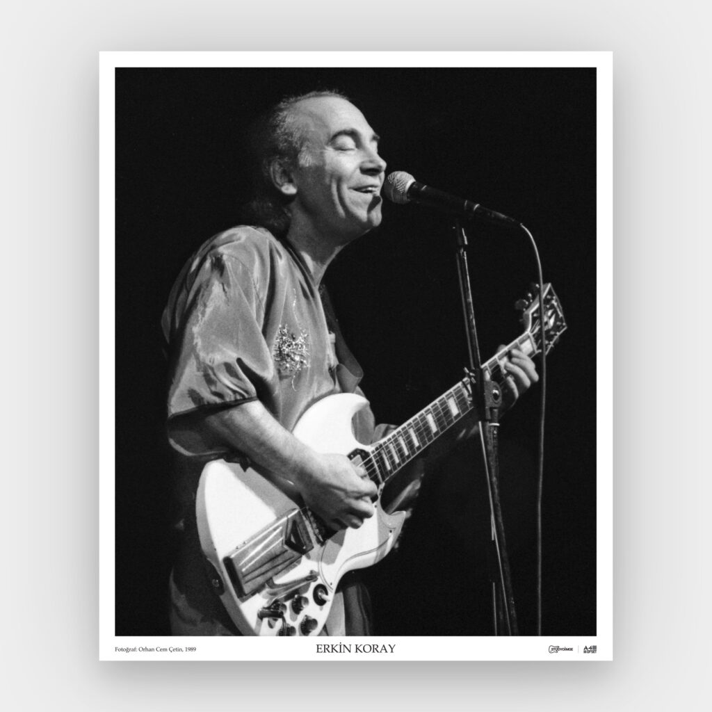 Erkin Koray foto poster (fotoğraf: Orhan Cem Çetin)