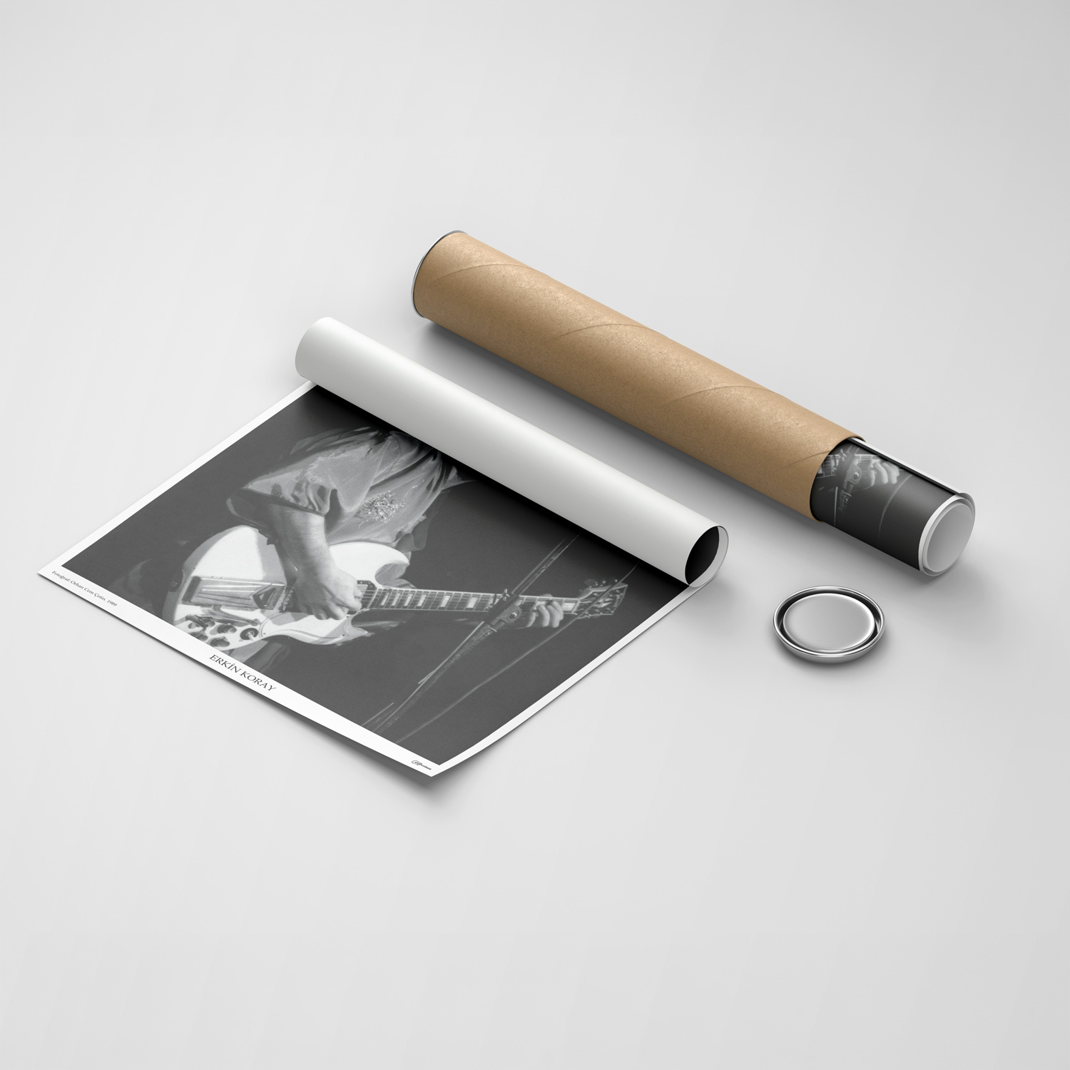 Erkin Koray foto poster (fotoğraf: Orhan Cem Çetin) - Görsel 2